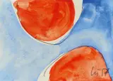 Ohne Titel by Adolf Luther, Bleistift und Aquarell auf Velin, sold Jun 2015