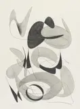 Theodor Werner, Ohne Titel (GW 683), Bleistift auf leichtem Karton