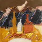 Le rêve d'un soir d'ete by B. (Marc Antoine Bissière) Louttre B., Mischtechnik auf Leinwand, sold Jun 2015