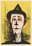 Bernard Buffet, Aus: "Mon cirque" (Clown), Farblithografie auf Velin
