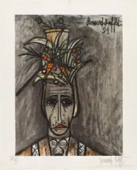 Le Travesti by Bernard Buffet, Farblithografie auf Japan, sold Jun 2015