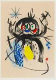 Joan Miró, L'automobiliste à moustaches, Aquatinta und Carborundum auf Velin