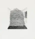 David Hockney, A room full of straw, Radierung auf handgeschöpftem Bütten