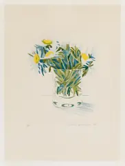 Marguerites by David Hockney, Farbradierung auf Velin, sold Jun 2015