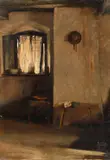 Carl von Marr, Bauernstube, Öl auf Leinwand