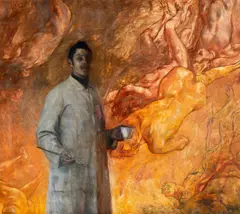 Carl von Marr, "Der Maler", Öl auf Leinwand