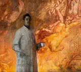 Carl von Marr, "Der Maler", Öl auf Leinwand