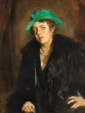 Carl von Marr, Dora Marr mit grünem Hut