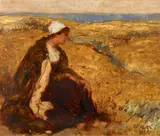 Carl von Marr, Gertrud Marr als biblische Ruth am Feldrand