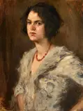 Carl von Marr, "Braunhaariges Mädchen"