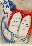Marc Chagall, Moses, Farblithografie auf Velin