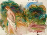Pierre-Auguste Renoir, Esquisse de nu (Femme nue dans un paysage)