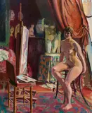 Jean Puy, Nu dans un interieur, Öl auf Leinwand