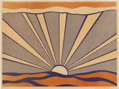 Sunrise by Roy Lichtenstein, Farbige Offsetlithographie auf Velin, sold Jun 2015