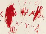 Antoni Tàpies, Visca Catalunya, Farbaquatinta auf Guarro (Wasserzeichen)
