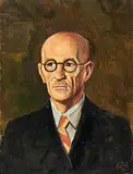 Bildnis Dr. Walter Schönbrunn by Karl Hofer, Öl auf Leinwand, sold Jun 2015