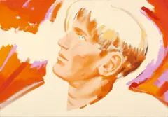Norbert Bisky, "Tagessieger", Öl auf Leinwand