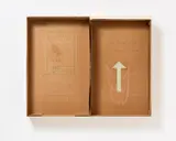 Robert Filliou, Drunken horse, Collage, Kreidezeichnung und Text auf Karton