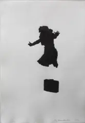 Liz Bachhuber, Ohne Titel, Schattenriß und Tusche auf Papier