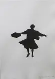 Liz Bachhuber, Ohne Titel, Schattenriß und Tusche auf Papier