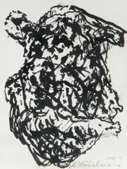 Ohne Titel by Antonius Hoeckelmann, Tusche auf Papier, sold Jun 2015