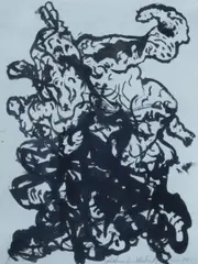 Antonius Hoeckelmann, Ohne Titel, Tusche auf Papier