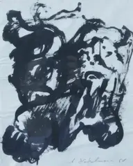 Ohne Titel by Antonius Hoeckelmann, Tusche auf Papier, sold Jun 2015
