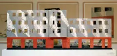 Thomas Huber, Das Bankprojekt (Kleines Modell), Mischtechnik