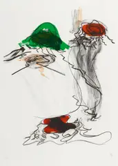 Ohne Titel by Per Kirkeby, Farblithografie auf Papier, sold Jun 2015