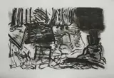 Per Kirkeby, Ohne Titel, Aquatina, Kaltnadel auf Papier