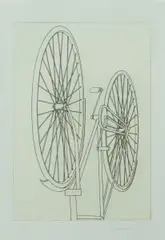 Ohne Titel by Konrad Klapheck, Radierung auf Papier, sold Jun 2015