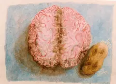 Rolf Maria Krückels, Reanimiertes Stillleben I, II, III (3 Arbeiten), Aquarell auf Papier