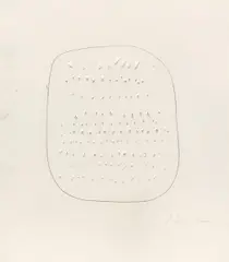 Concetto spaziale by Lucio Fontana, Bleistift und Löcher auf leichtem Karton, sold Jun 2015