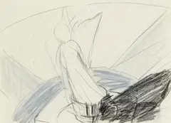 Konvolut von 3 Arbeiten by Silke Leverkuhne, Gouache auf Papier, sold Jun 2015
