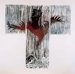 Anette Leyener, Fracht, Holzdruck auf Papier