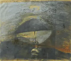 Ohne Titel by Julia Lohmann, Öl auf Fotokopie, sold Jun 2015