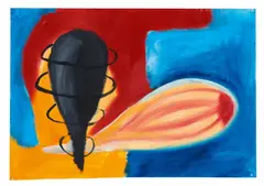 Jörg Lohse, Ohne Titel, Mischtechnik auf Papier
