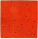 Peter Nagel, Roter Strand, Radierung auf Papier