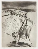 Helmut Pfeuffer, Konvolut von 2 Arbeiten (Landschaft mit Wassergraben, Baumgruppe), Radierung auf Papier