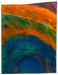 Birgit Ramsauer, Das Innere des Berges II, Acryl auf Papier