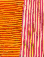 Michael Reiter, Ohne Titel (Streifenbild), Öl auf Leinwand