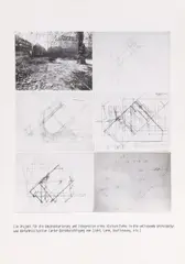 Christoph Rihs, Raumkonzepte (Mappe mit 45 Arbeiten), Fotos, Zeichnungen und Planskizzen auf Papier