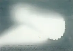 Christoph Rihs, Projekt für Lichtinstallation, Aquarell und Bleistift auf Papier