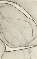 Geschenk für Geschenk by Klaus Rinke, Kohle und Bleistift auf Papier, sold Jun 2015