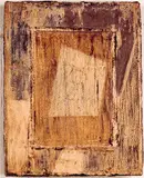 Sean Scherer, Untitled (Off White Square), Öl und Wachs auf Leinwand