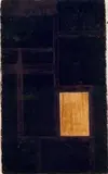 Sean Scherer, Untitled (Off White Square), Öl und Wachs auf Leinwand