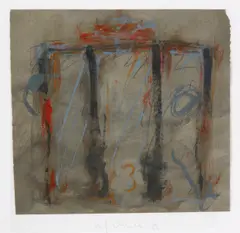 Wolfgang Schneider, Ohne Titel (Brandenburger Tor) (3 Arbeiten), Gouache auf Papier