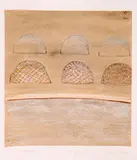 Hildegard Schöneck, Haufen, Mischtechnik auf Papier