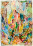Bernard Schultze, Fafnirs Höhle, Wasserfarbe auf Papier