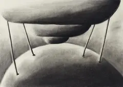 Andreas Schulze, Ohne Titel, Kohle auf Papier
